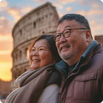 Different traveller types – business, family, solo, and budget travellers covered by Etiqa TripCare360.