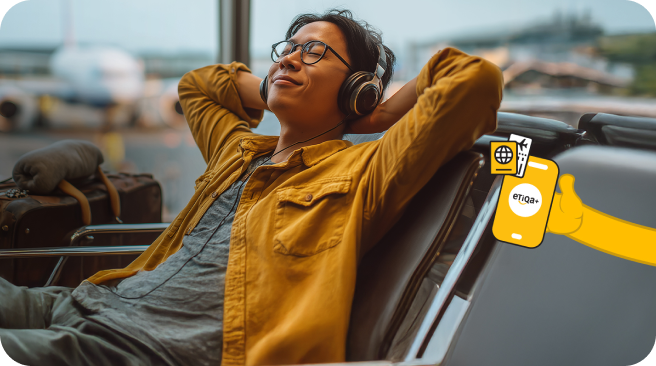 Flight delay at airport covered by Etiqa TripCare360 automatic payout for travellers.