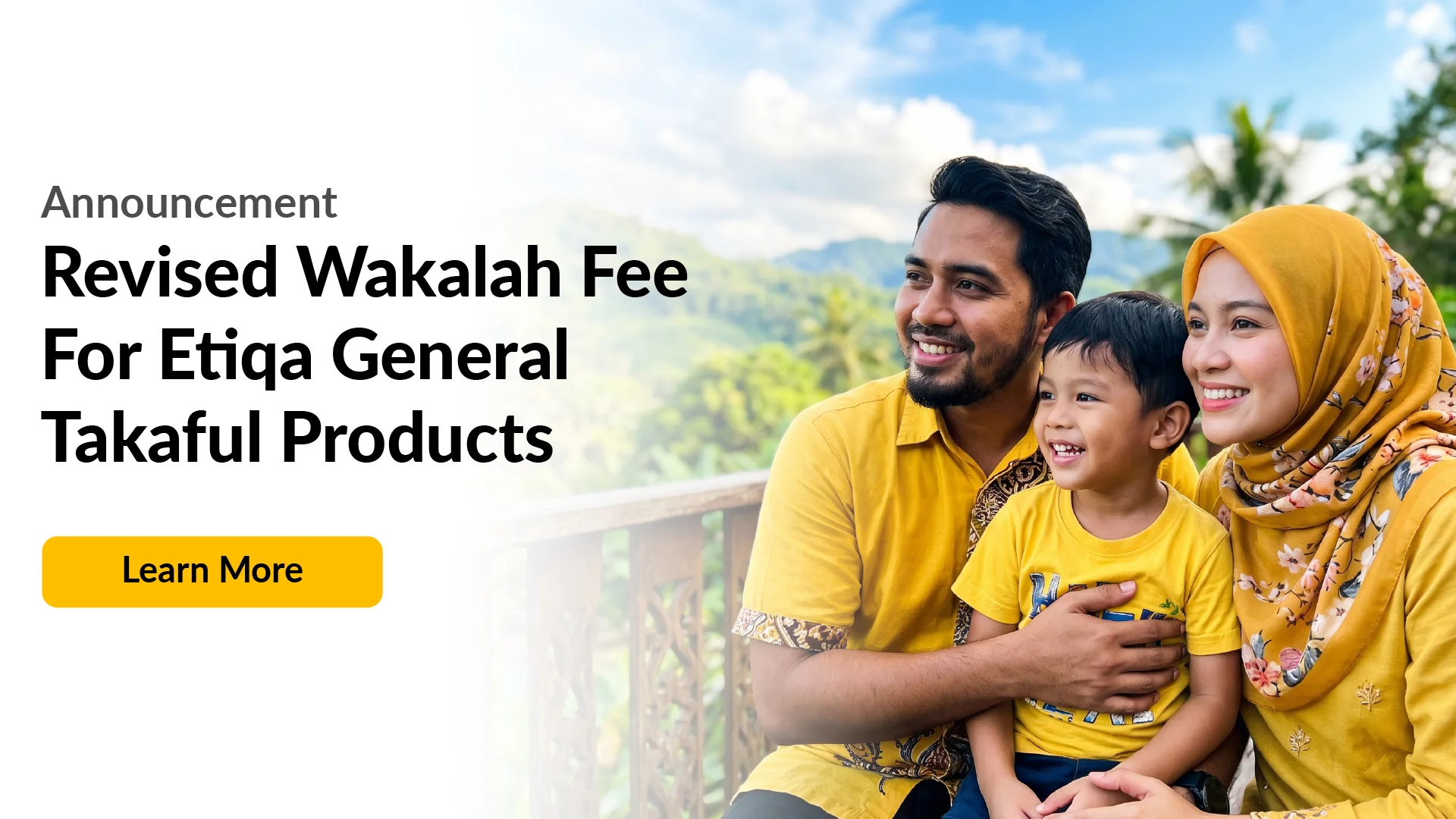 Revised Wakalah Fee For Etiqa General Takaful Products